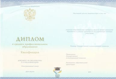 Диплом Пермского финансово-экономического колледжа СпецБланк 2014-2020 годов